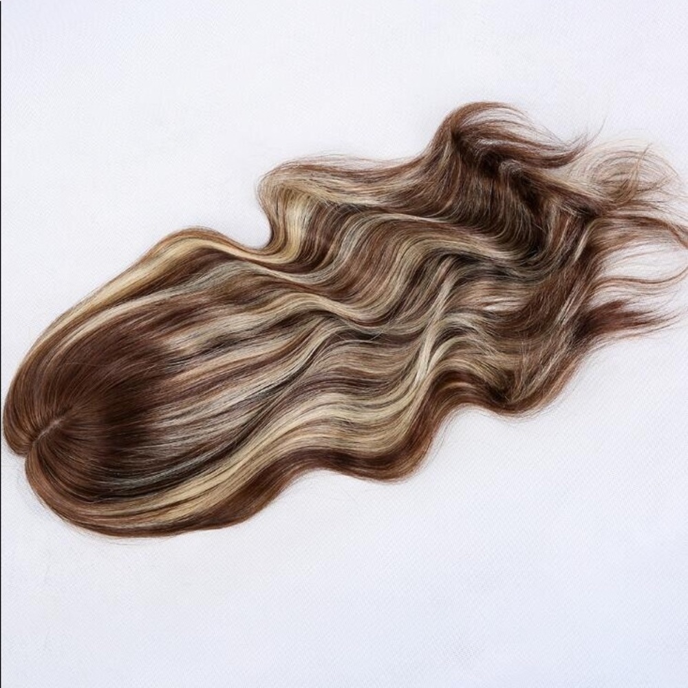 Human hair topper